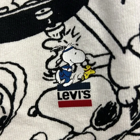 Levi’s X Peanuts Sweatpants Joggers XXS new with tags - Picture 3 of 8